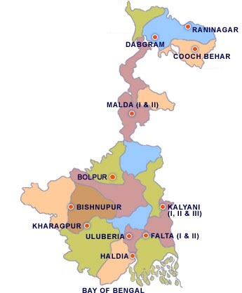 Map Of West Bengal